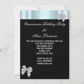 Quinceanera 15e Blauwgroen zwarte witte foto Kaart (Achterkant)