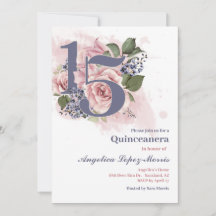 Quinceañera 15e Chic Bloemmotief