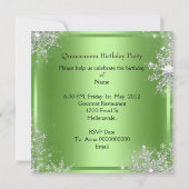 Quinceanera 15e Elite Elegant Birthday Party Kaart (Achterkant)