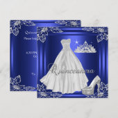 Quinceanera 15e Elite Elegant Birthday Party Kaart (Voorkant / Achterkant)