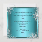 Quinceanera 15e Elite Elegant Birthday Party Kaart (Achterkant)