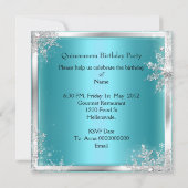 Quinceanera 15e Elite Princess Birthday Party Kaart (Achterkant)