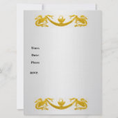 Quinceanera 15e Mexico Gold Tiara Kaart (Achterkant)