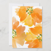 Quinceanera 15e verjaardag Floral Kaart (Achterkant)