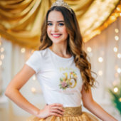 Quinceanera 15e verjaardag Floral T-shirt