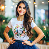 Quinceanera 15e verjaardag Floral T-shirt