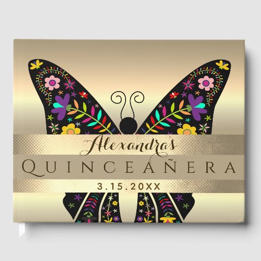 Quinceanera 15e verjaardag gastenboek (Voorkant)