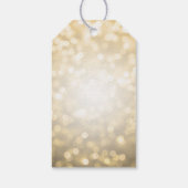 Quinceanera 15e verjaardag Gold Bokeh Lights Cadeaulabel (Achterkant)