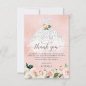 Quinceanera 15e verjaardag Hartelijk dank Kaart (Voorkant)