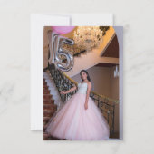 Quinceanera 15e verjaardag Hartelijk dank Kaart (Achterkant)