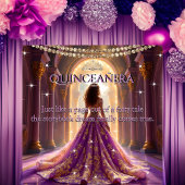 Quinceanera 15e Verjaardag Paleis Magenta Goud Kaart