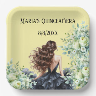 Quinceañera, 15e verjaardag papieren bordje