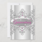 Quinceañera 15e verjaardag Pink Diamonds Kaart (Voorkant)