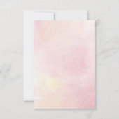 Quinceanera 15e verjaardag roze bloemetje bedankkaart (Achterkant)