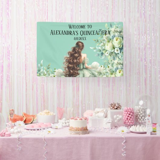 Quinceañera, 15e verjaardag spandoek (Feest)