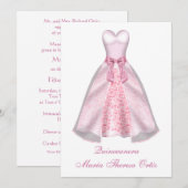 Quinceanera 15e verjaardag Uitnodiging (Voorkant / Achterkant)