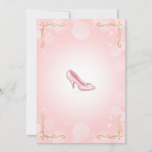 Quinceanera 15e verjaardag uitnodiging (Achterkant)