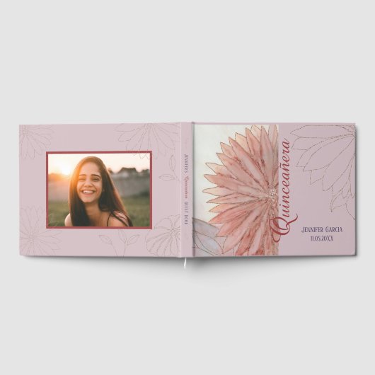 Quinceanera 15e verjaardagsfeest gastenboek (Volledig)