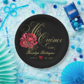 Quinceanera 15e verjaardagsfeest gepersonaliseerd papieren bordje (Feest)