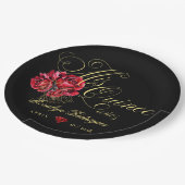 Quinceanera 15e verjaardagsfeest gepersonaliseerd papieren bordje (Gekanteld)