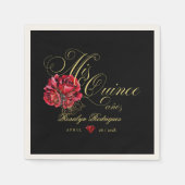 Quinceanera 15e verjaardagsfeest gepersonaliseerd servet (Voorkant)