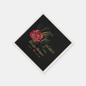 Quinceanera 15e verjaardagsfeest gepersonaliseerd servet (Hoek)