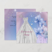 Quinceanera 15e verjaardagsfeest kaart (Voorkant / Achterkant)