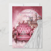 Quinceanera 15e verjaardagsfeest kaart (Voorkant)