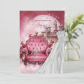 Quinceanera 15e verjaardagsfeest kaart (Staand voorkant)