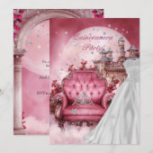 Quinceanera 15e verjaardagsfeest kaart (Voorkant / Achterkant)