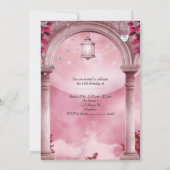 Quinceanera 15e verjaardagsfeest kaart (Achterkant)