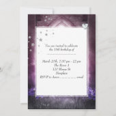 Quinceanera 15e verjaardagsfeest roze witte jurk kaart (Achterkant)