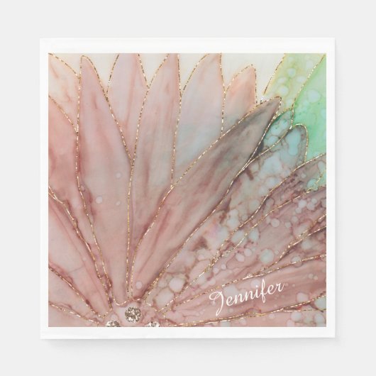 Quinceanera 15e verjaardagsfeest servet (Voorkant)