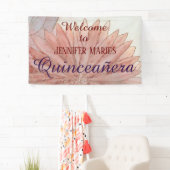 Quinceanera 15e verjaardagsfeest spandoek (Insitu)