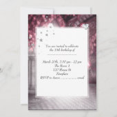 Quinceanera 15e Verjaardagsfeest Witte Dress Kaart (Achterkant)