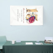 Quinceañera 15e verjaardagsfeestje Bourgogne Rode  Spandoek (Beurs)