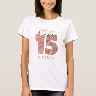 Quinceanera 15th Birthday Candles T-shirt