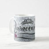 Quinceanera 15th Birthday Cute Mok Gift (Voorkant links)