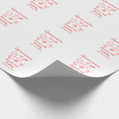 Quinceanera 15th birthday red beach party tree sun cadeaupapier (Hoek)