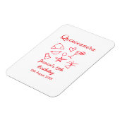 Quinceanera 15th birthday red beach party tree sun magneet (Linkerzijde)