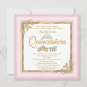 Quinceanera 15th Blush Pink Photo Carriage Kaart (Voorkant)