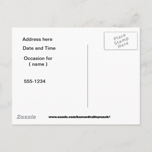 Quinceanera Aankondigingskaart (Achterkant)