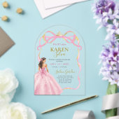 Quinceanera Acryl Uitnodiging (Insitu (Huwelijk))