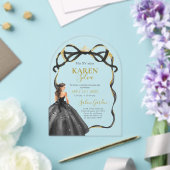 Quinceanera Acryl Uitnodiging (Insitu (Huwelijk))