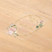 Quinceanera Acryl uitnodiging in het Spaans (Laagn)