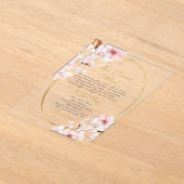 Quinceanera acryl uitnodiging in het Spaans (Laagn)