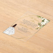 Quinceanera acryl uitnodiging in het Spaans (Laagn)