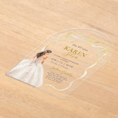 Quinceanera Acrylic Invitation Acryl Uitnodigingen (Laagn)