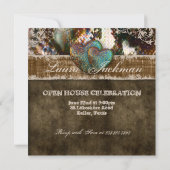 Quinceanera Afstudeerder Sweet 16  Suede Foto Kaart (Achterkant)