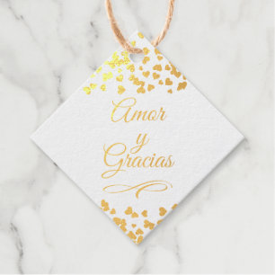 Quinceañera Amatista y Gracias Bedankjes Labels
